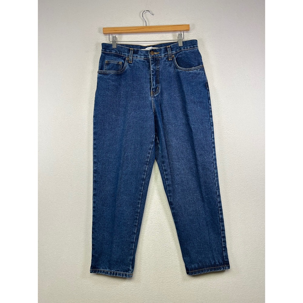 Vintage 90s Bill Blass Womens 10P Blue Medium Wash Easy Fit High Rise Jeans